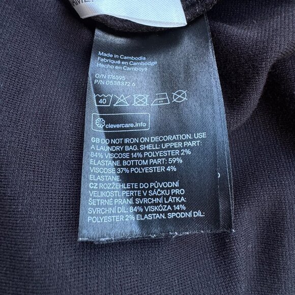 H&M Monster Cat Dress Girls 6-8 Velour Sequined Eyes & Paw Pockets Black Dots - Picture 8 of 8